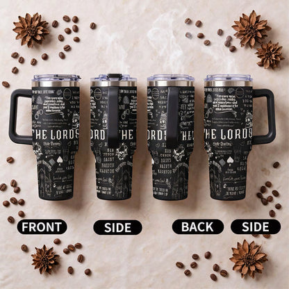 The Lords Dark Romance 40oz Tumbler with Handle, Barrington University Bookish Fan Gift, Ryat Silas Tyson Sin Custom Aesthetic Travel Mug, Little Darling Dark Romance Merchandise