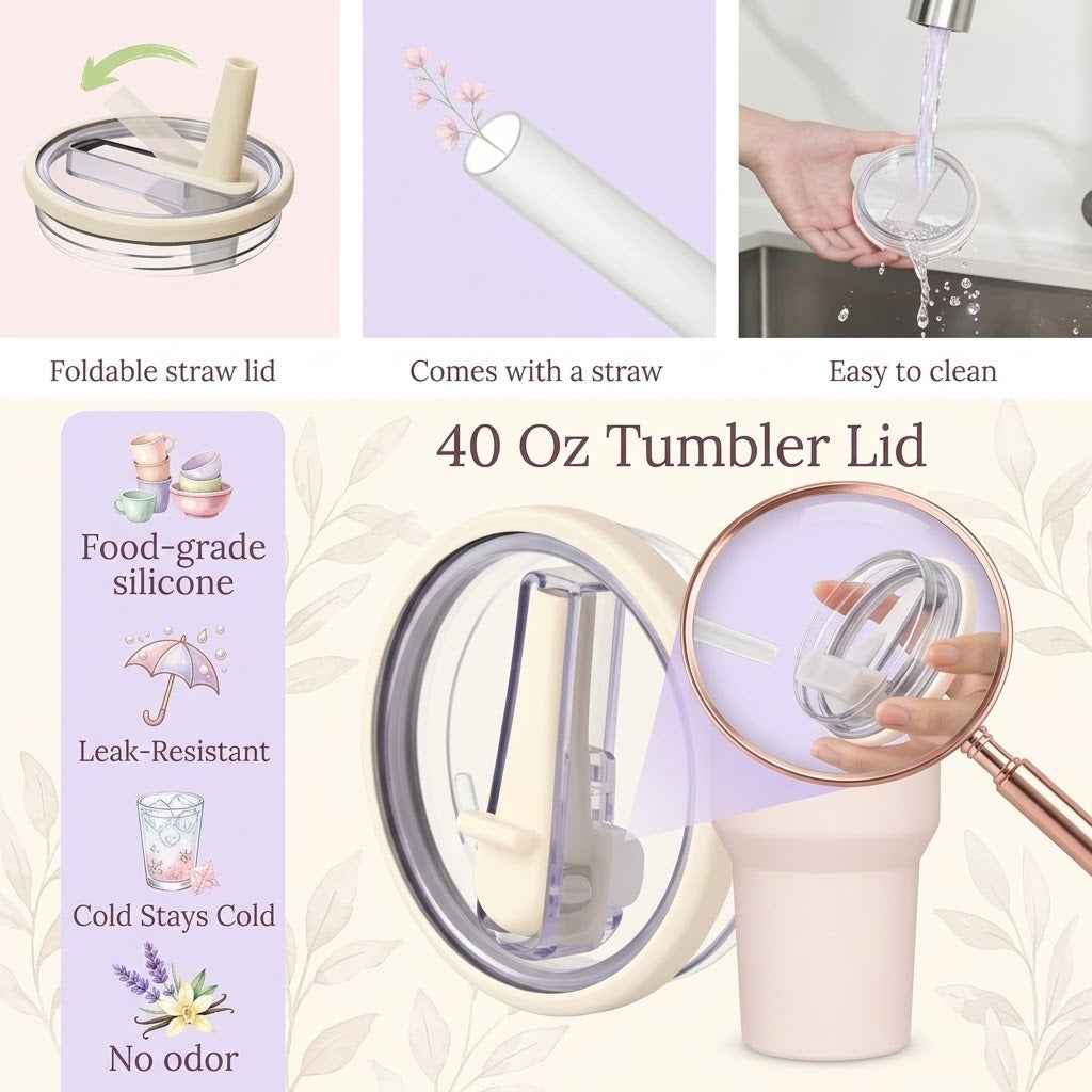 40oz Thank You For Being A Friend Stainless Steel Tumbler with Lid & Straw, Insulated Travel Mug
