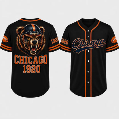 Unisex Regular Fit Button Front Football Team Baseball Jersey