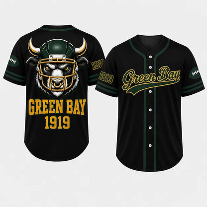 Unisex Regular Fit Button Front Football Team Baseball Jersey