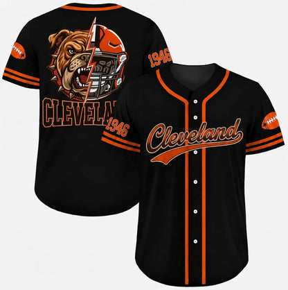 Football Team Baseball Jersey, Game Day Shirt for Football Lover, Black Orange Navy Baseball Jersey Uniform, Sport Casual Everyday Outfits - Colors Available