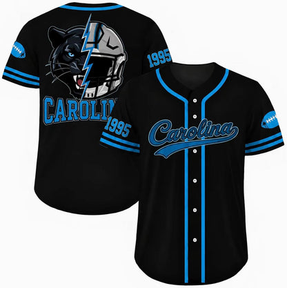 Football Team Baseball Jersey, Game Day Shirt for Football Lover, Black Orange Navy Baseball Jersey Uniform, Sport Casual Everyday Outfits - Colors Available